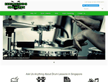 Tablet Screenshot of drumlessonssingapore.com